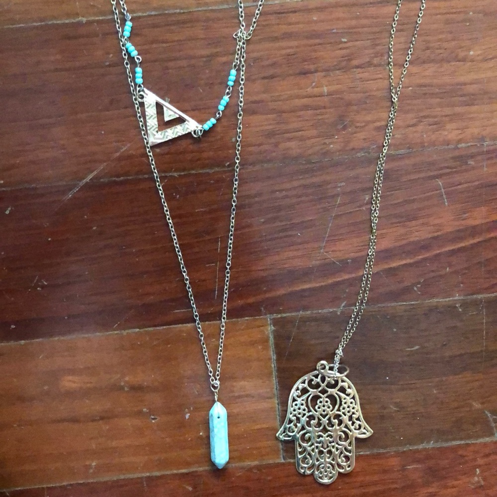 Two long necklaces